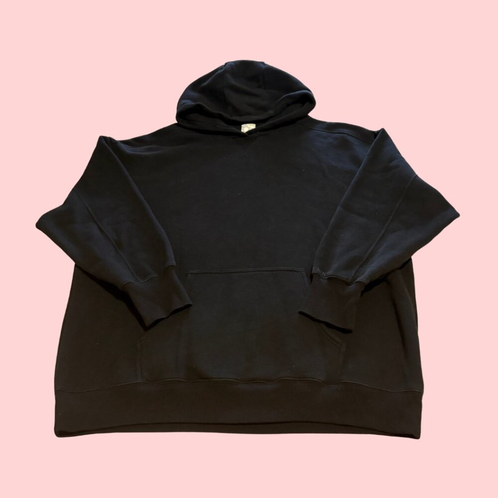 OFFLINE by Aerie Cloud Fleece Oversized Hoodie, Black, Size L